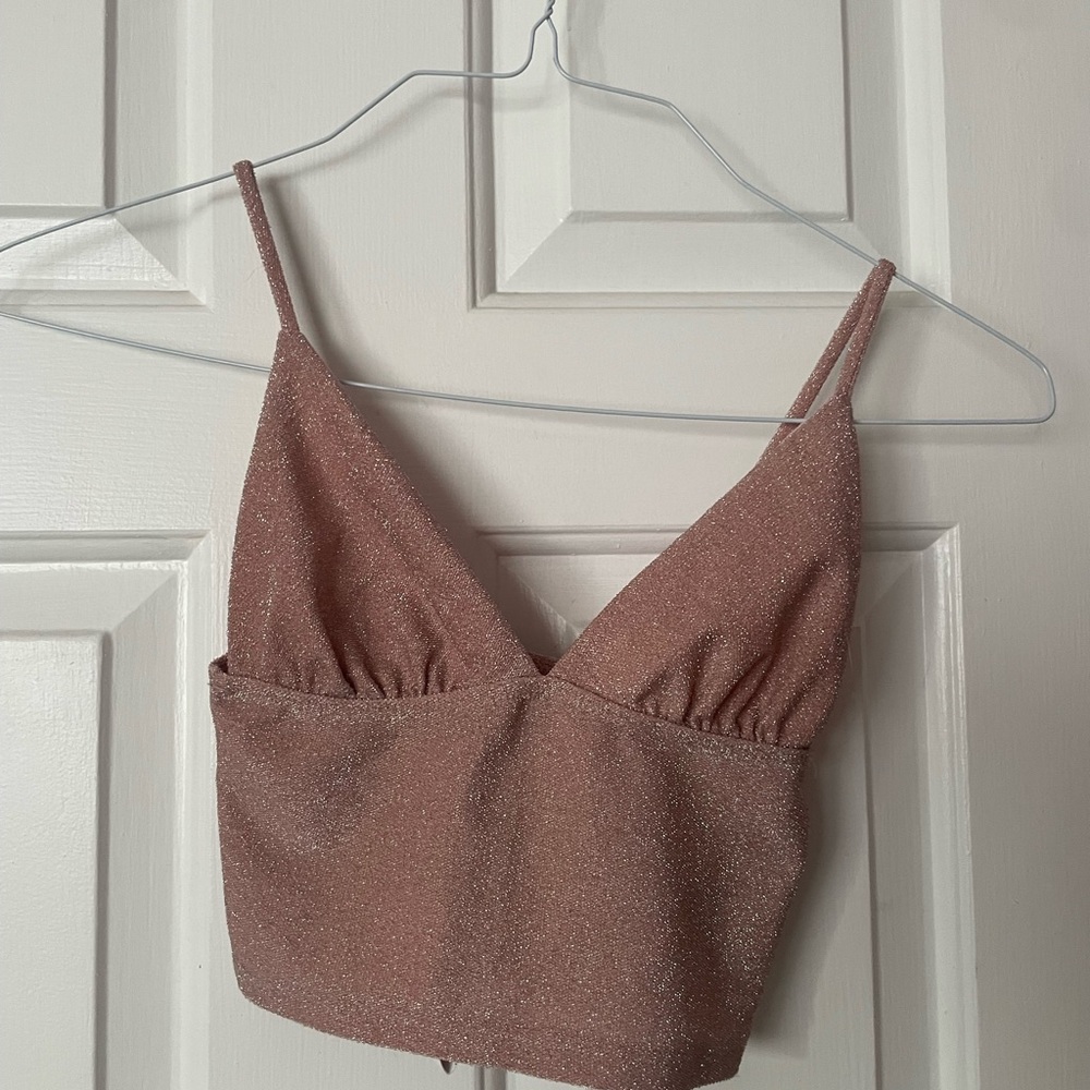 Urban Outfitters Sparkling Brown Camisole